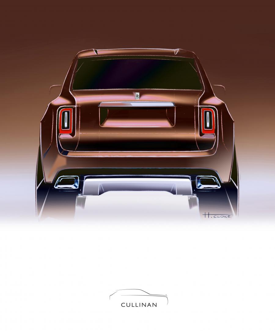 Эскиз Rolls-Royce Cullinan 2018 года  (WW) (фото 23 из 35)